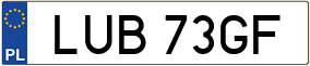 Trailer License Plate